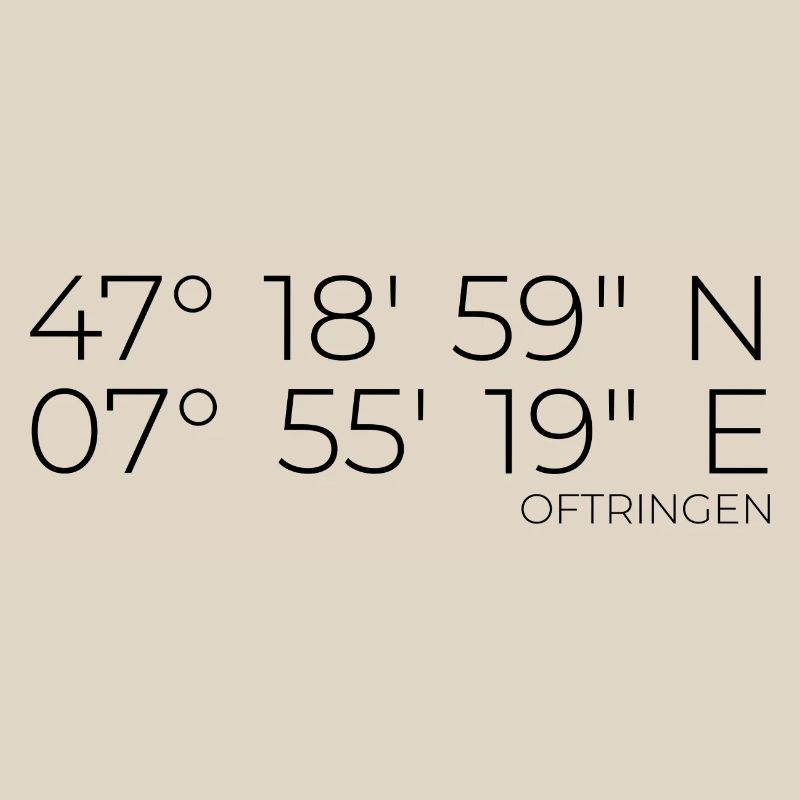 Coordinates Oftringen Switzerland