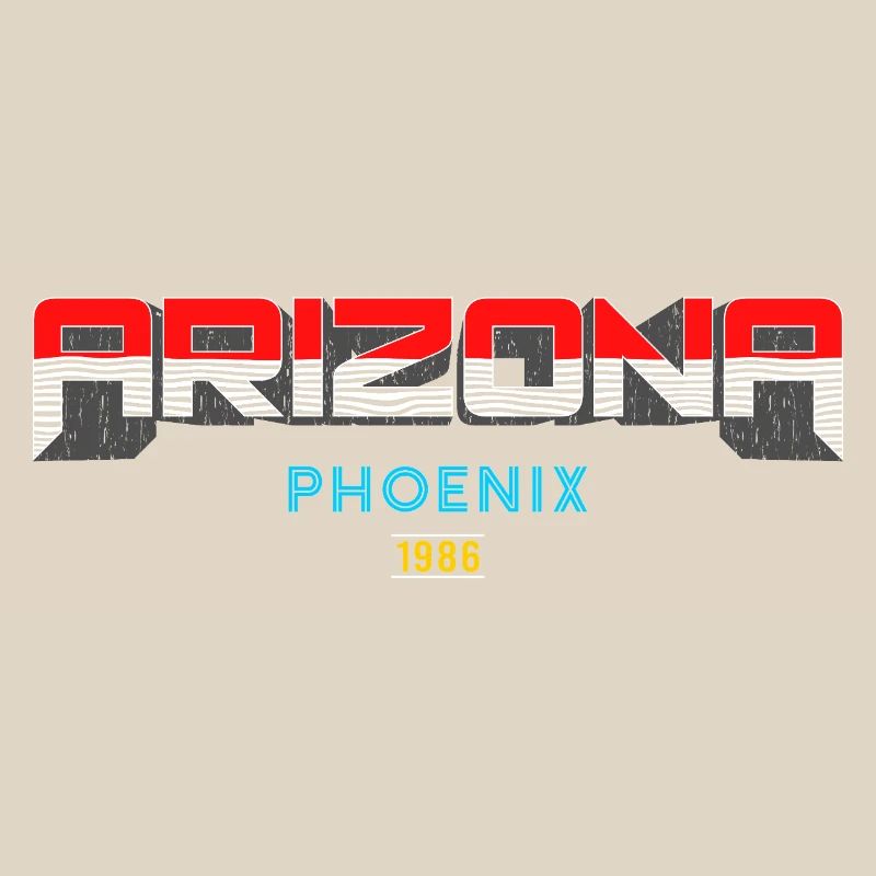 Arizona Phoenix 1986 Conception graphique