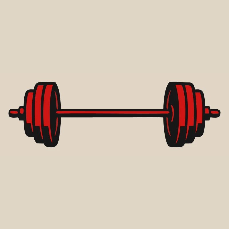 Barbell Weights Vector Icon