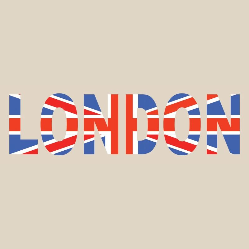 Londres couché avec drapeau