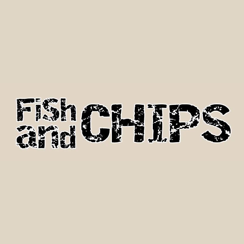 Fisch und Chips Retro Ragged