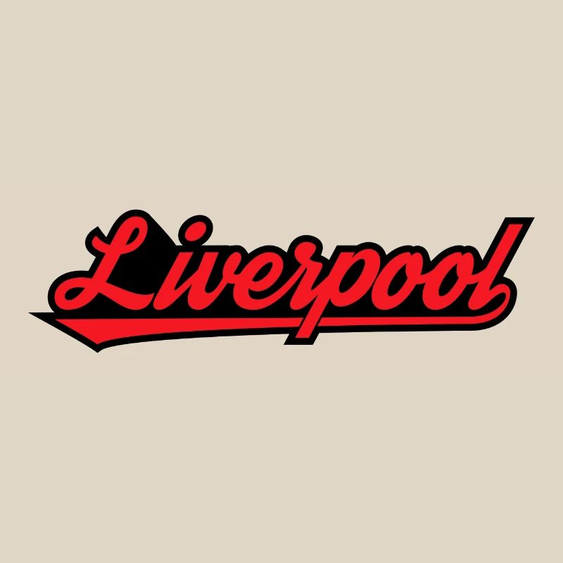 Liverpool Script on Black