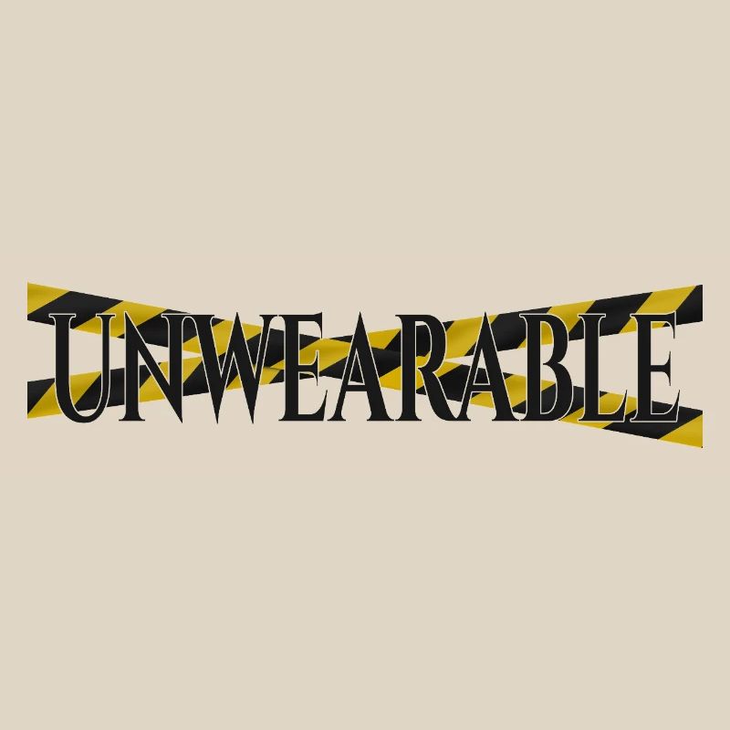 Untragbar – Statement-Design mit Warnband