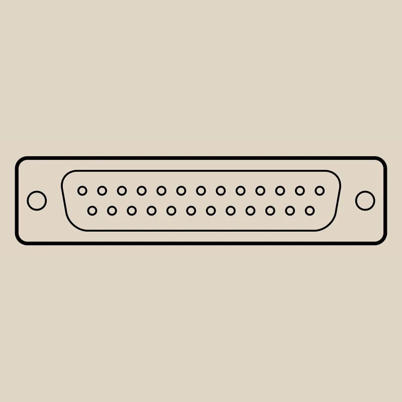 DB 25 Connector Parallel, Drucker
