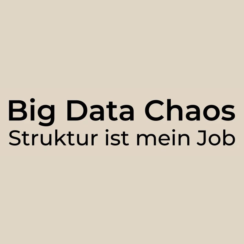 Big Data Chaos – La structure est mon travail