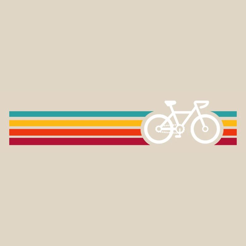 Rainbow Striped Bicycle