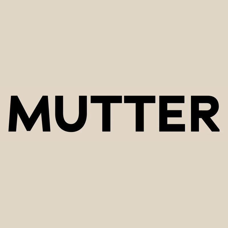 Mutter Typografie Design VATER-MUTTER-KIND Geburt