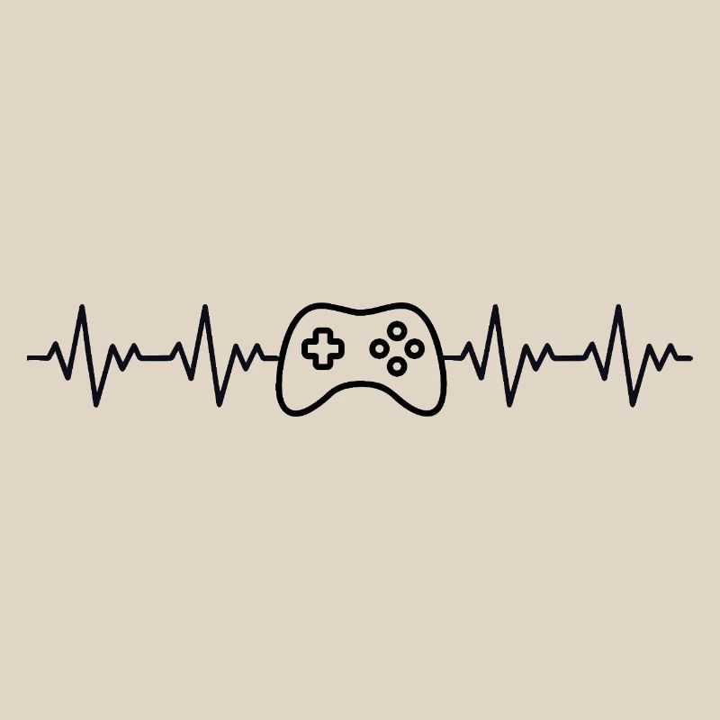 Controller Gamer ECG Heartbeat