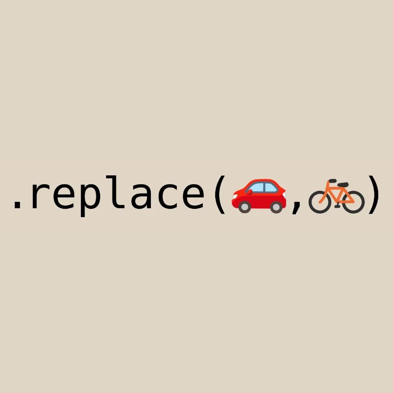 Remplacer les voitures par des vélos; Édition Python