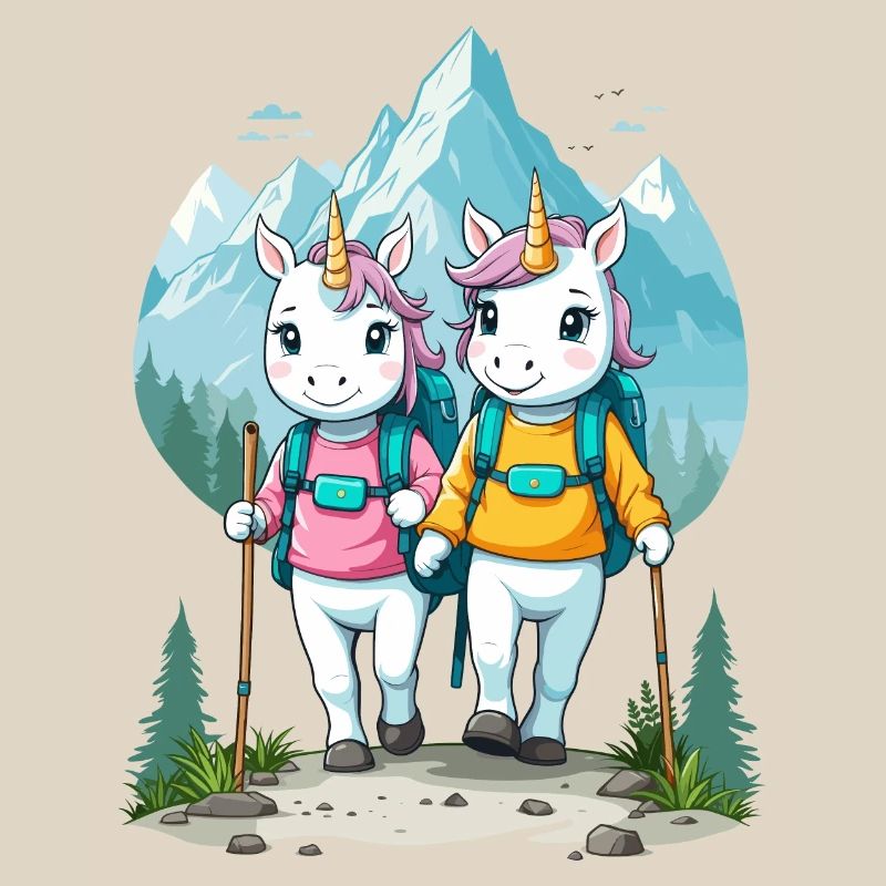 Wanderer Einhörner