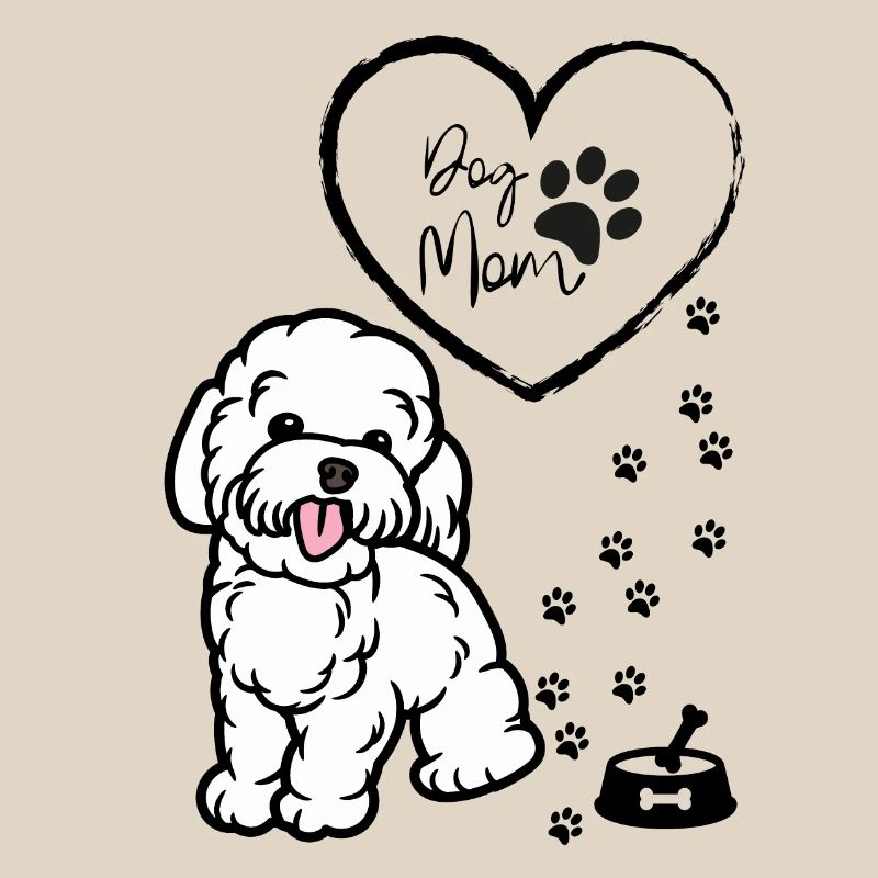 Pull mignon pour maman chien, pull chiot pour femme