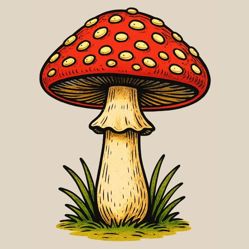 Red Toadstool Retro