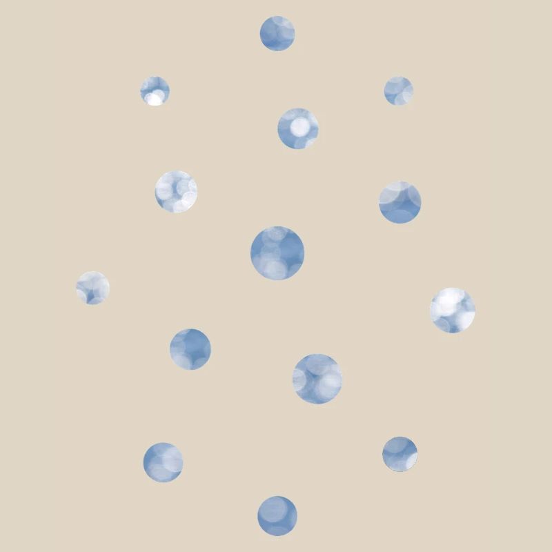 Blue Bokeh Light Points Pattern