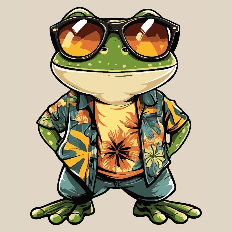 Frog Comic Holiday