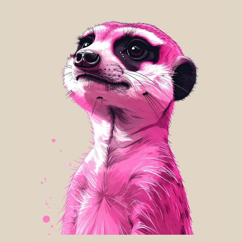 rosa Erdmännchen