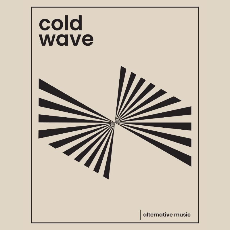 Conception d’affiche de musique Cold Wave