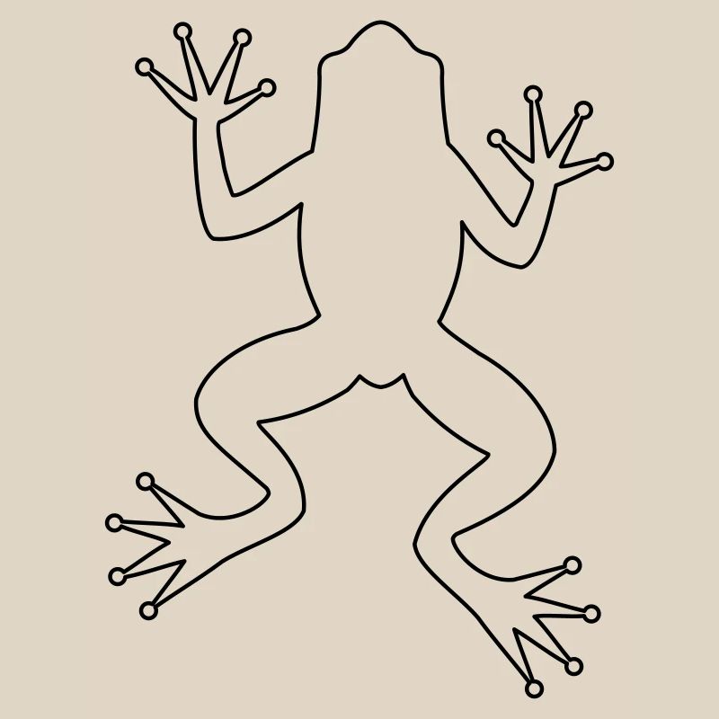 Frog toad tree frog silhouette