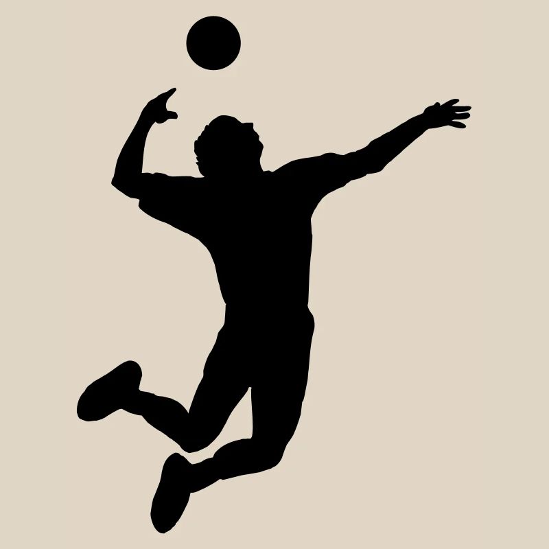 Volleyball gesprungen Schlag oder Service