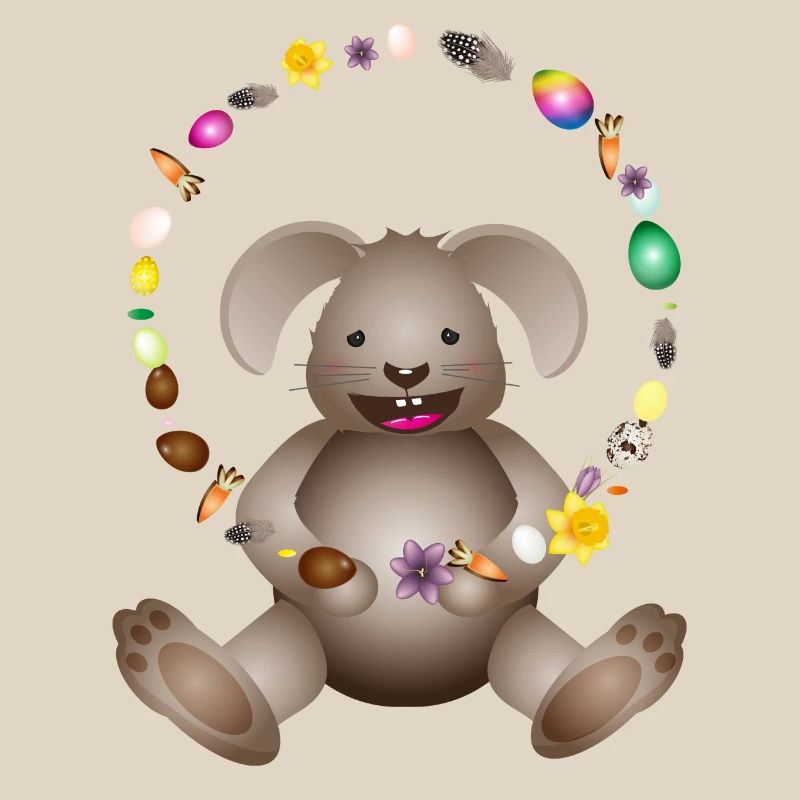 laughing Easter juggling Easter decorations