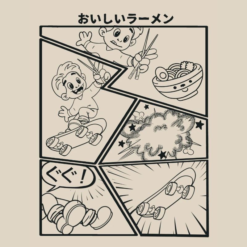 Chasing Ramen Cartoon