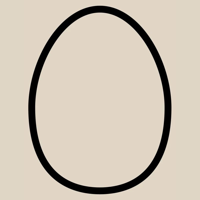 Easter Egg Contour – Minimalist Easter Design