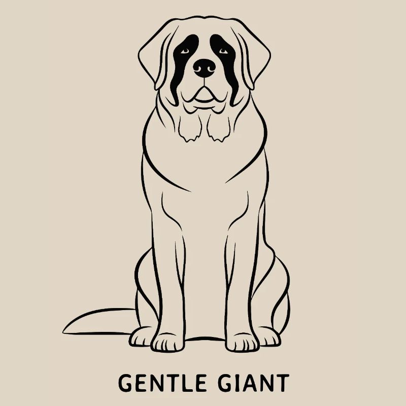 Saint Bernard, propriétaire de chien géant doux