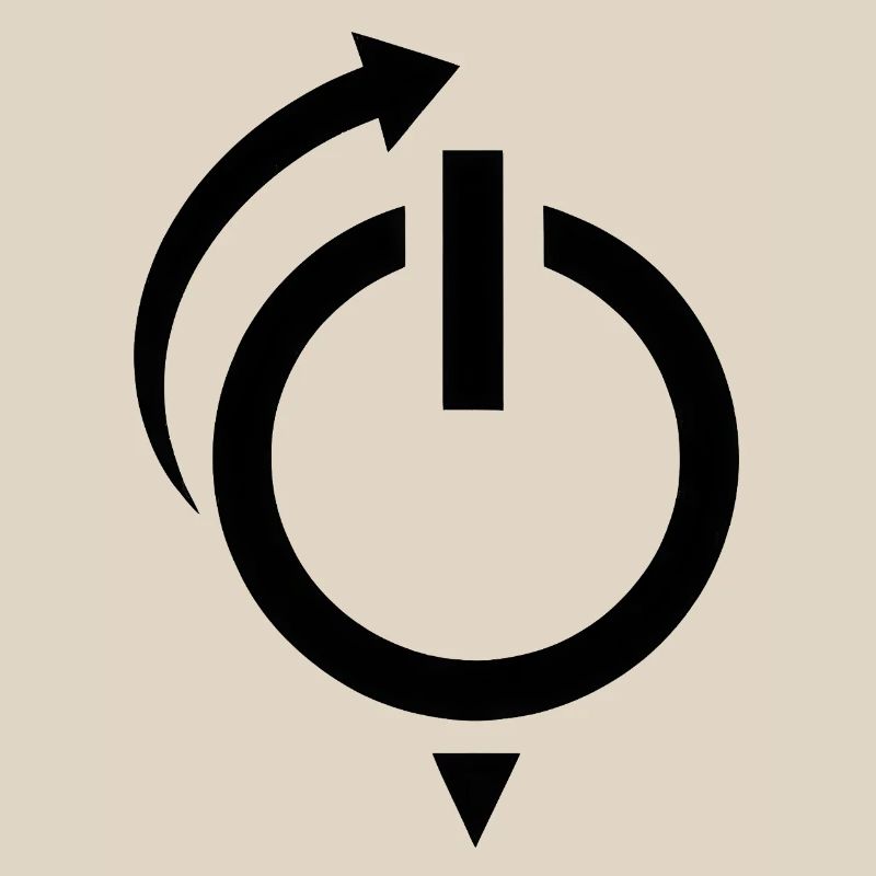 Netzschalter Neustart-Logo
