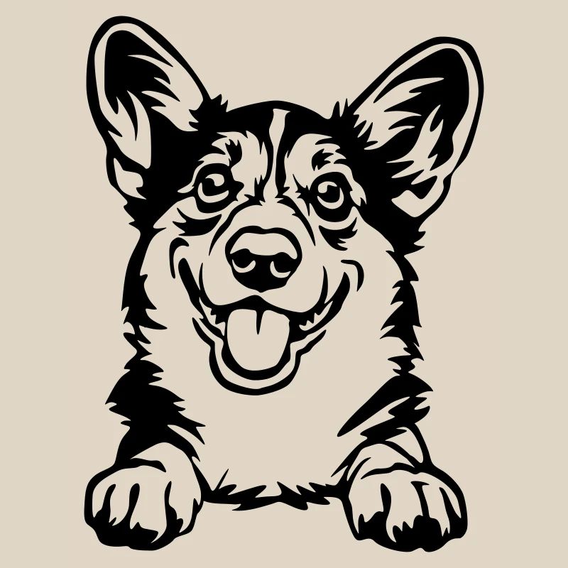 Welsh Corgi Head