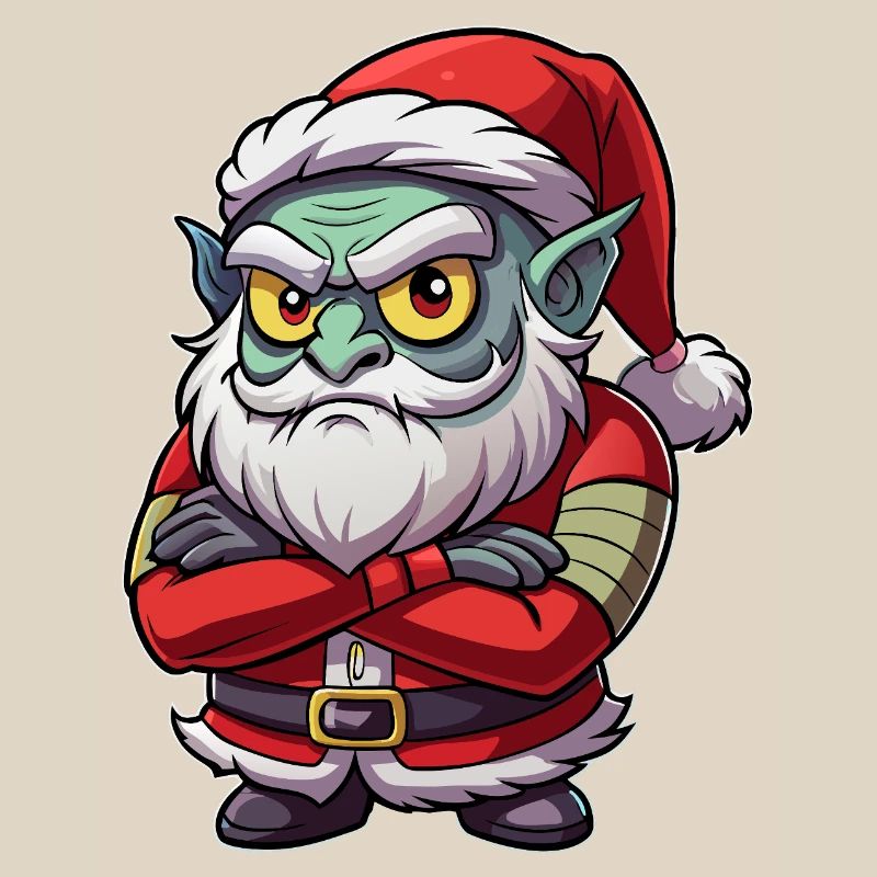 Grumpy Goblin Santa