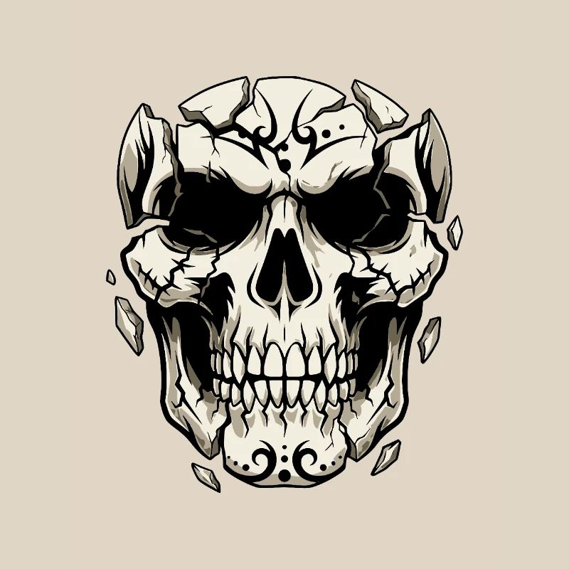 Splintering Skull – Gothic Graphics