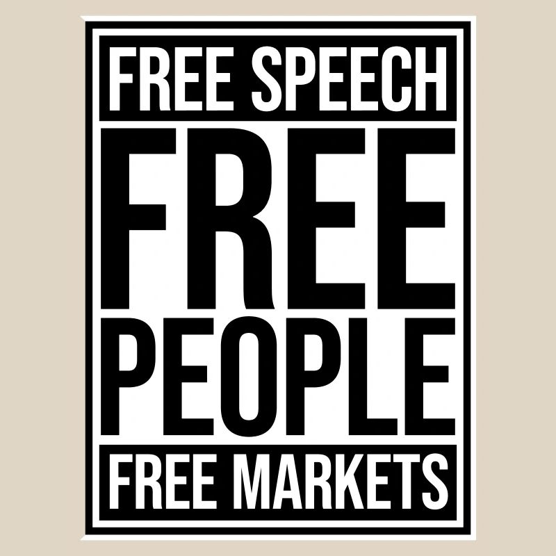 Marché de la liberté d’expression Peuple Libertarian Freedom Logo