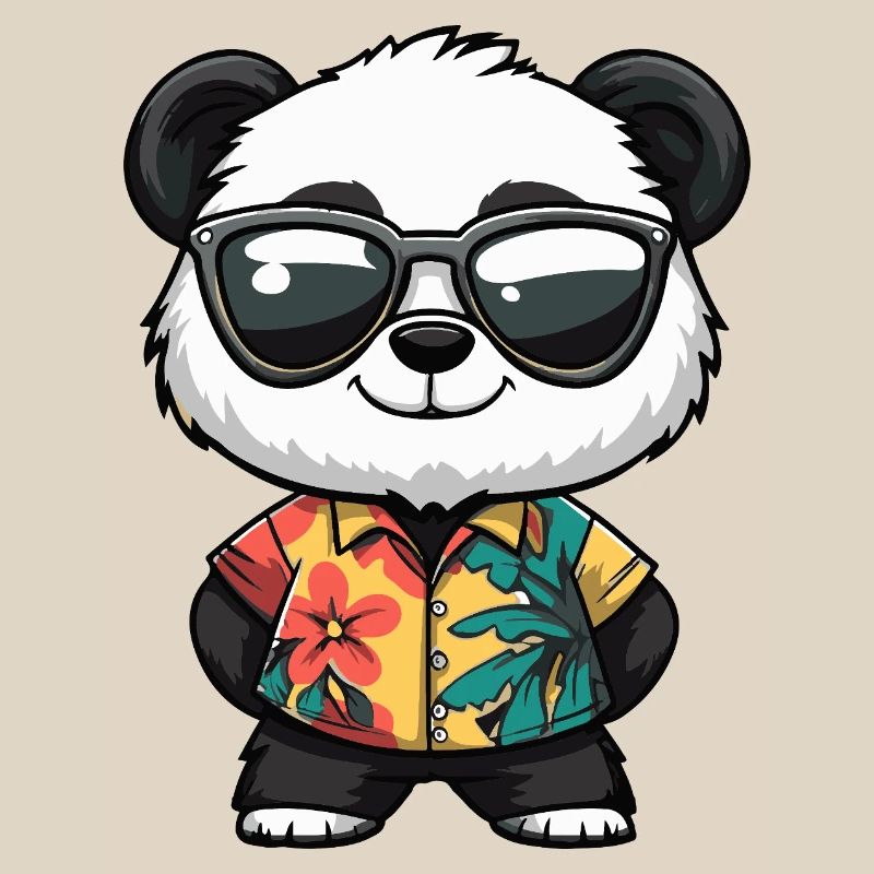 Panda Comic Urlaub