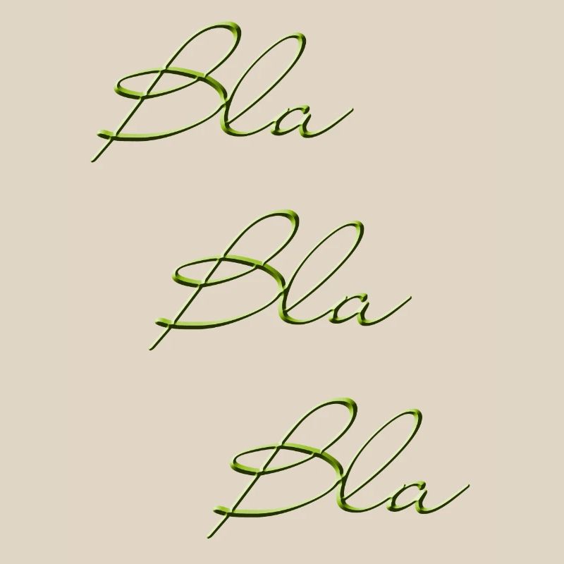 Bla Bla Triple Green Script