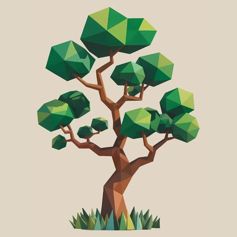 Tree - Cool Low Poly Logo