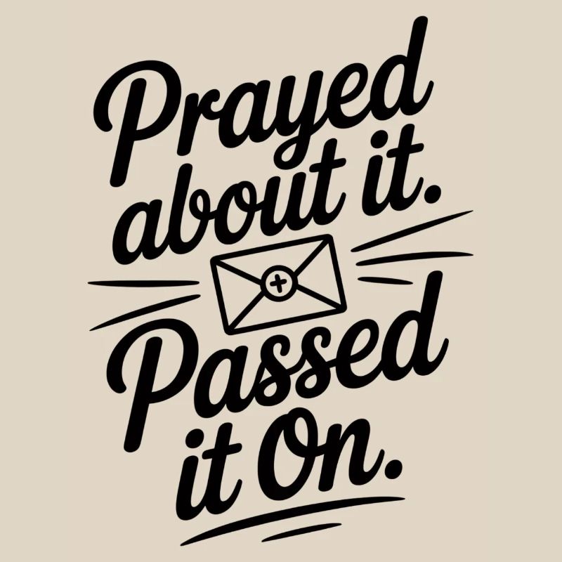 Prayed About It Passed It On Prayer