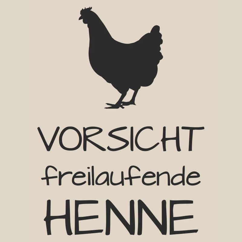 Caution hen free-range