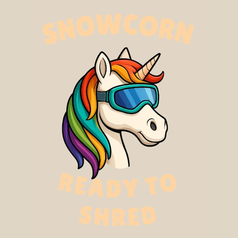 Schnee Einhorn 