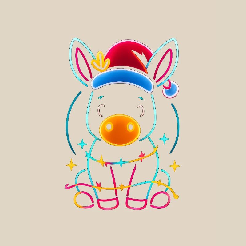 Donkey Elf Christmas Funny Gift