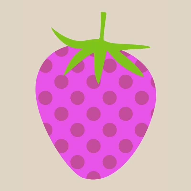 Strawberry Dots Dots Fruit Pink Dots Pattern