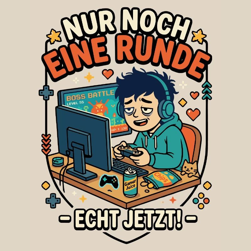 Gamer Comic Nur noch eine Runde Echt jetzt