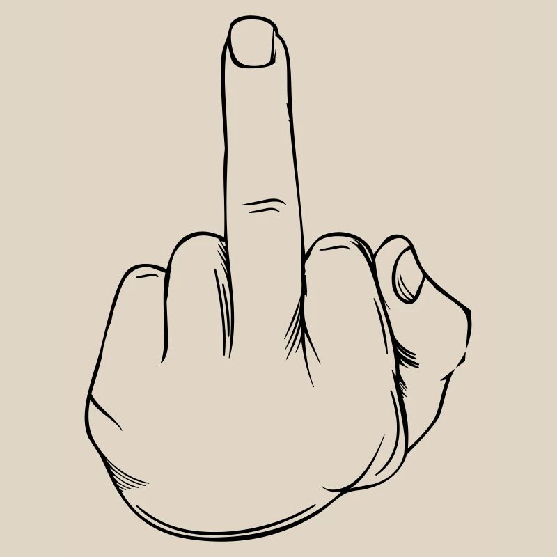 Mittelfinger Statement