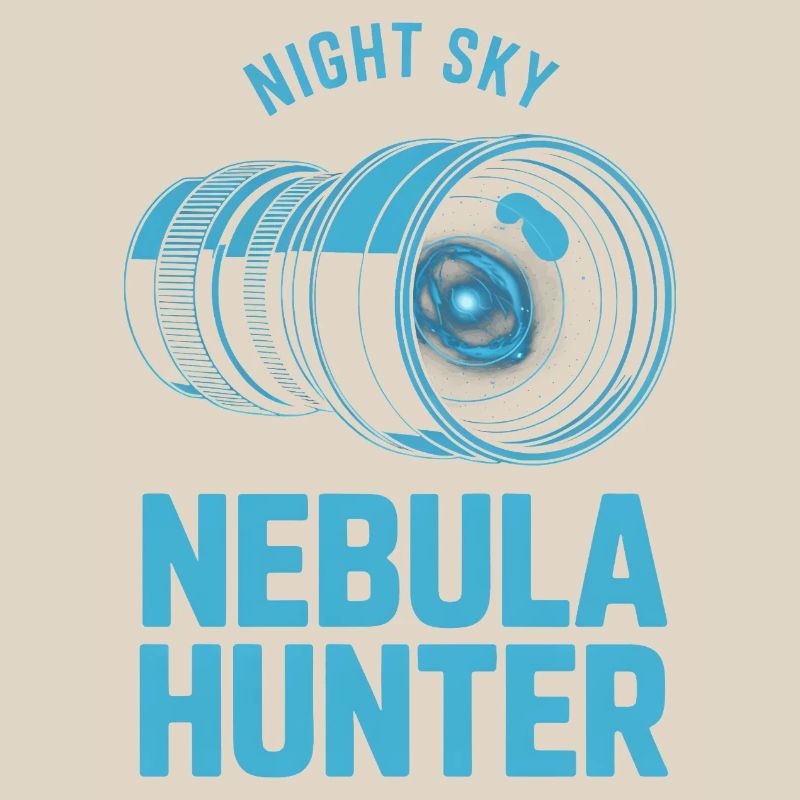 Nebula Hunter Night Sky Teleskop-Tee