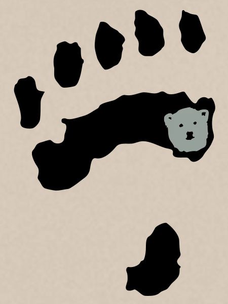 Eisbär + Tatze
