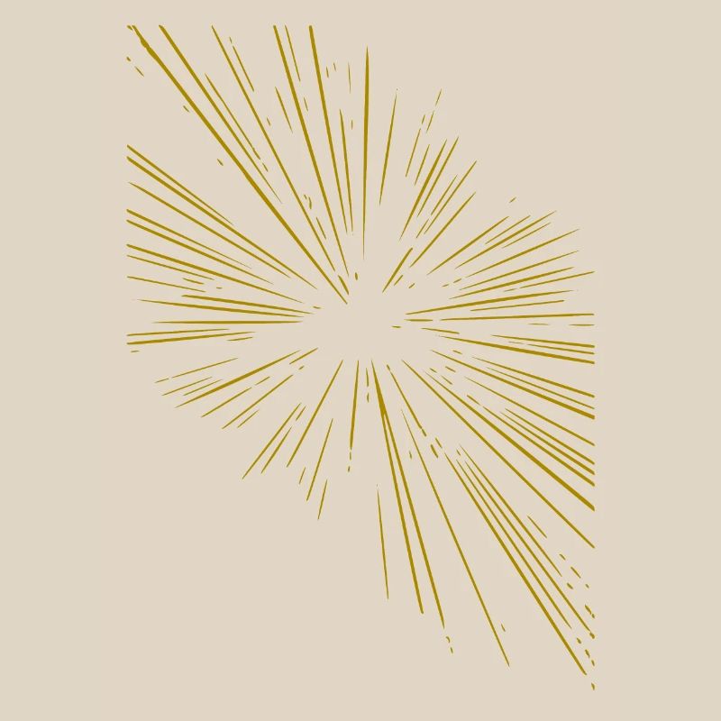 Abstract rays / gold / pattern / line