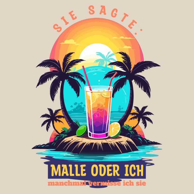 Sie sagte. Malle oder ich