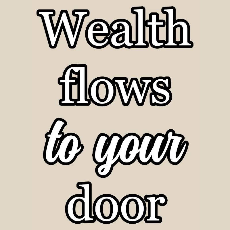 Manifest Prosperity: Wealth Flows To Your Door Art