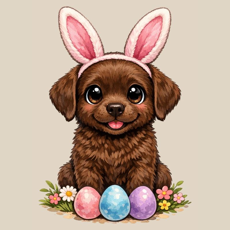 Brown Labrador Retriever Chocolate Labbi Easter