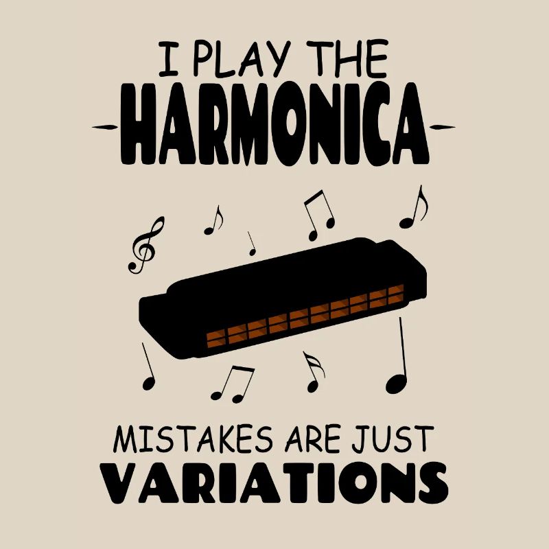 Je joue de l’harmonica, les erreurs ne sont que des variations