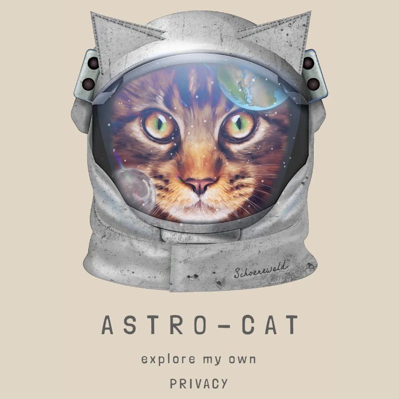 | de chat de l’espace Chat astronaute dans l’espace