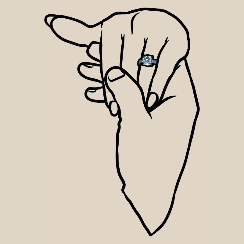 Engagement Wedding Ring Hand